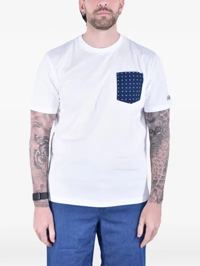 MC2 SAINT BARTH BLANCHE PATCH-POCKET T-SHIRT