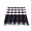 Mc2 Saint Barth Blu Big Vichy Fabric Towel In Blue