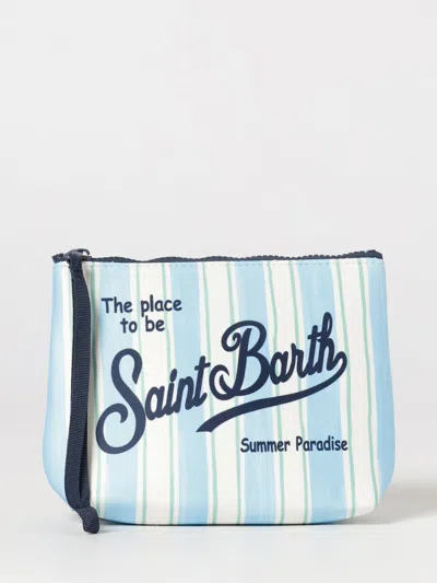 Mc2 Saint Barth Neoprene Aline Mc2 Pouch With Saint Barth Logo In Blue