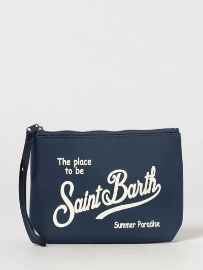 Mc2 Saint Barth Neoprene Aline Mc2 Pouch With Saint Barth Logo In Blue