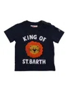 Mc2 Saint Barth Blue Cotton T-shirt In Multi