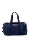 Mc2 Saint Barth Blue Duffel Bag With Adjustable Shoulder Strap