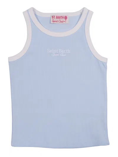 Mc2 Saint Barth Kids'  Blue Jr-rib Sb Sport Club 3101 Emb
