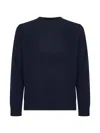 Mc2 Saint Barth Blue Lambswool Regent Sweater In Blue