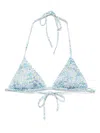 Mc2 Saint Barth Leah Bikini Top In Blue