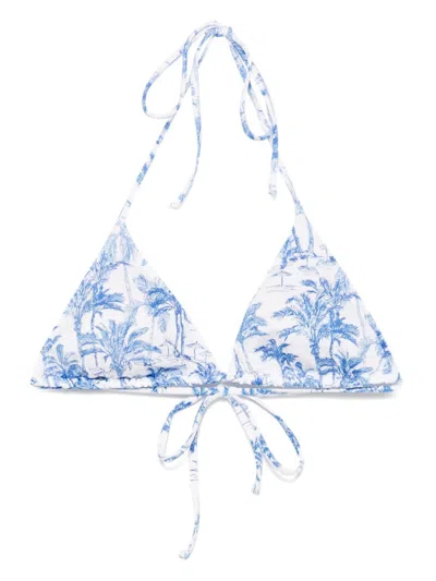 Mc2 Saint Barth Blue Leah Bikini Top