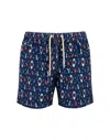 Mc2 Saint Barth Blue Lighting Micro Fantasy Swim Shorts