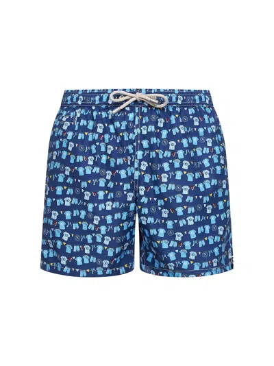 Mc2 Saint Barth Lighting Micro Fantasy Drink-print Swim Shorts In Blue