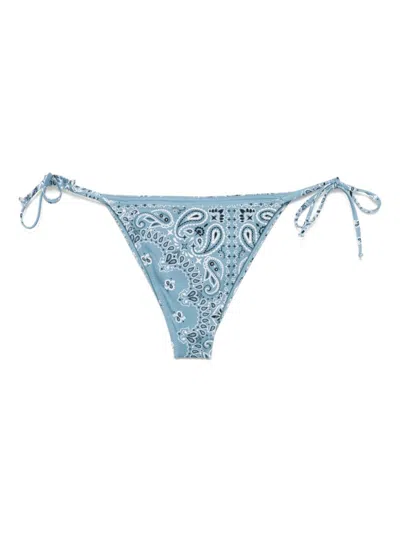 MC2 SAINT BARTH BLUE MARIELLE BIKINI BOTTOMS