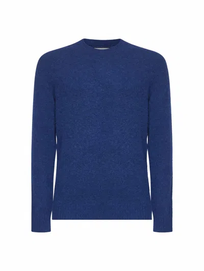 Mc2 Saint Barth Blue Stretch Alpaca Knit Regent Sweater<br/>