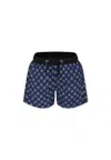 Mc2 Saint Barth Blue Swim Shorts For Boy With Inter Logo In Blue