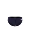 Mc2 Saint Barth Blue Swim Shorts For Boy With Logo In Black