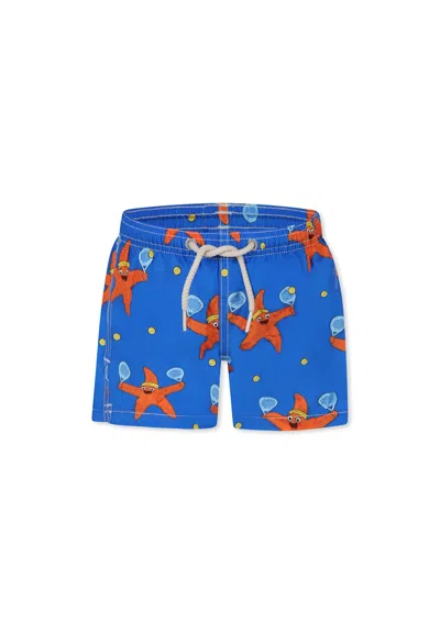 MC2 SAINT BARTH BLUE SWIM SHORTS FOR BOY WITH STARFISH