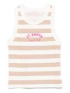 Mc2 Saint Barth Blue Top In Neutrals