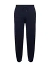Mc2 Saint Barth Blue Wool Knit Trafalgar Jogging Trousers In Blue