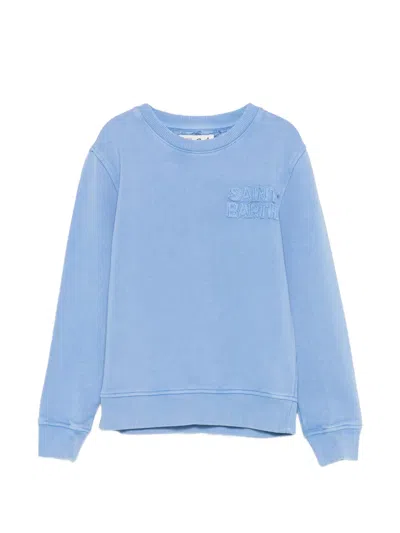 Mc2 Saint Barth Kids' Bobby Logo Sweatshirt In Blue