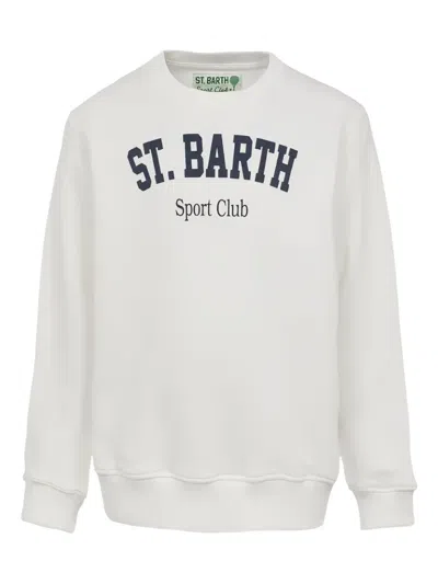 Mc2 Saint Barth Kids' Bobby Sweatshirt In White