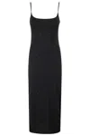 Mc2 Saint Barth Bodycon Midi Dress With Rhinestone Embellishments