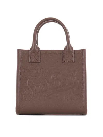 Mc2 Saint Barth Hammered Leather Shopping In Brown