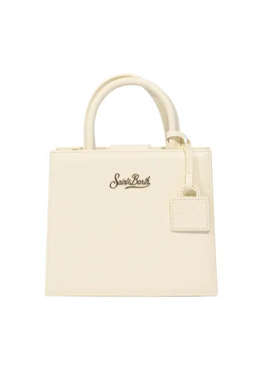 Mc2 Saint Barth Mini Structured Shop Bag In White