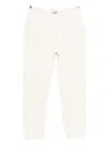 Mc2 Saint Barth Bolt Drawstring Trousers In White