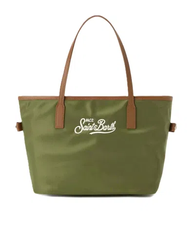 Mc2 Saint Barth Borsa City Nylon Verde In Green