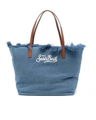 Mc2 Saint Barth Borsa City Regular Denim In White