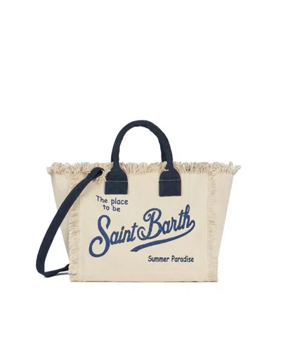 Mc2 Saint Barth Borsa Colette Canvas Ecrù In Neutral