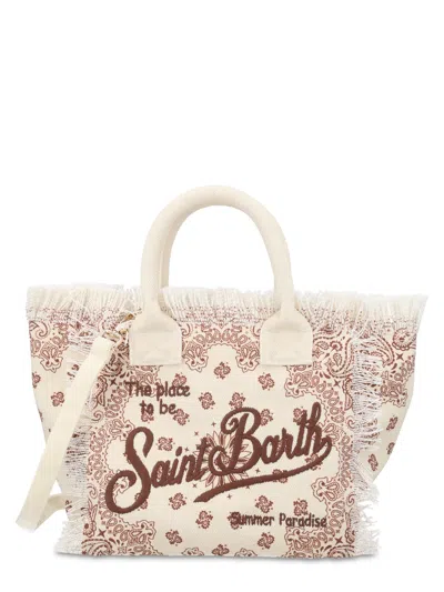 Mc2 Saint Barth Borsa Colette In Canvas In Neutral