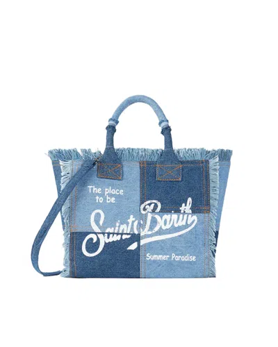 Mc2 Saint Barth Borsa Colette Patch Denim In Blue