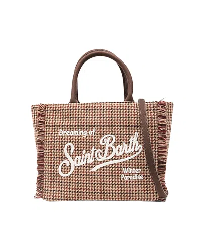 MC2 SAINT BARTH BORSA COLETTE WOOL PIED DE POULE