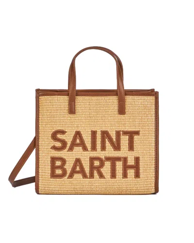 Mc2 Saint Barth Borsa Midi Vivian In Paglia In Brown