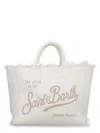 Mc2 Saint Barth Borsa "vanity" Medium In Canvas In White
