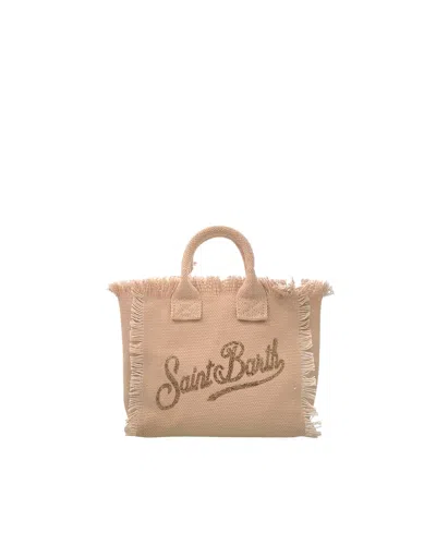 Mc2 Saint Barth Borsa Vanity Mini Strass In Brown