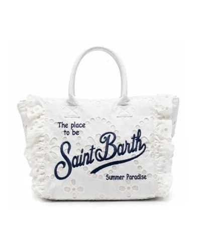 Mc2 Saint Barth Borsa Vanity Volant Sangallo White