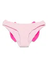Mc2 Saint Barth Bow-detail Bikini Bottoms In Pink