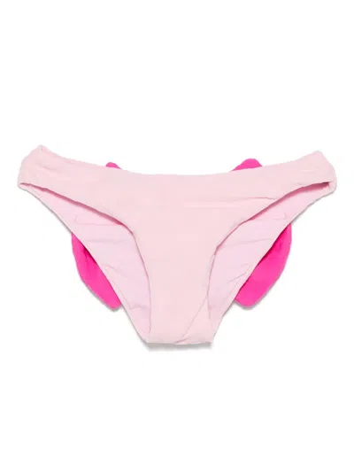 Mc2 Saint Barth Kids' Bow-detail Bikini Bottoms In Pink