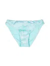 Mc2 Saint Barth Bow-detail Illustration-print Bikini Bottom In Blue