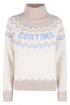 Mc2 Saint Barth Meghan Patterned Sweater In Neutral