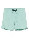 Mc2 Saint Barth Lighting Swim Trunks Rear Pocket In Blue