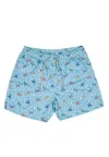 Mc2 Saint Barth Comfort Light Beachwear In Cyan Polyester