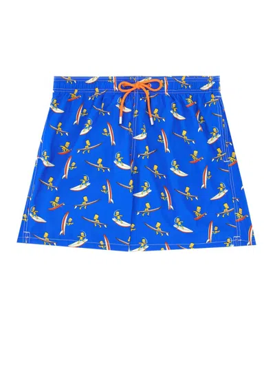 Mc2 Saint Barth Boxer Swimsuit In Blue