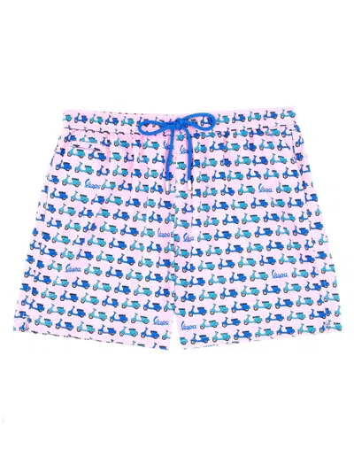 Mc2 Saint Barth Boxer Swimsuit In Pink