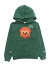 Mc2 Saint Barth Boy Hooded Fleece Sweater In Multi