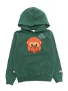Mc2 Saint Barth Boy Hooded Fleece Sweater In Multicolor