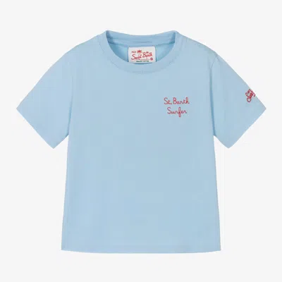 Mc2 Saint Barth Kids'  Boys Blue Organic Cotton Disney T-shirt