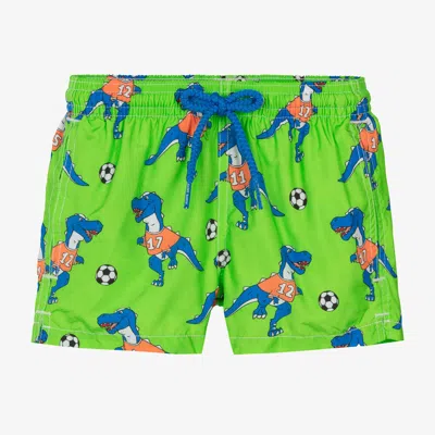 Mc2 Saint Barth Babies'  Boys Green Football Print Swim Shorts