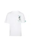 Mc2 Saint Barth Boys Mickey Tennis Cotton Classic T-shirt In White