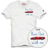 Mc2 Saint Barth Boys Out Car Cotton Classic T-shirt In White