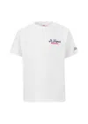 Mc2 Saint Barth Boys Tropez Line Car Cotton Classic T-shirt In White
